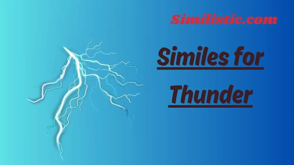 Similes for Thunder