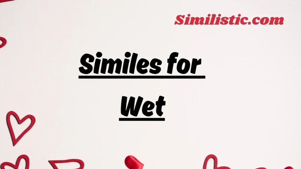 Similes for Wet