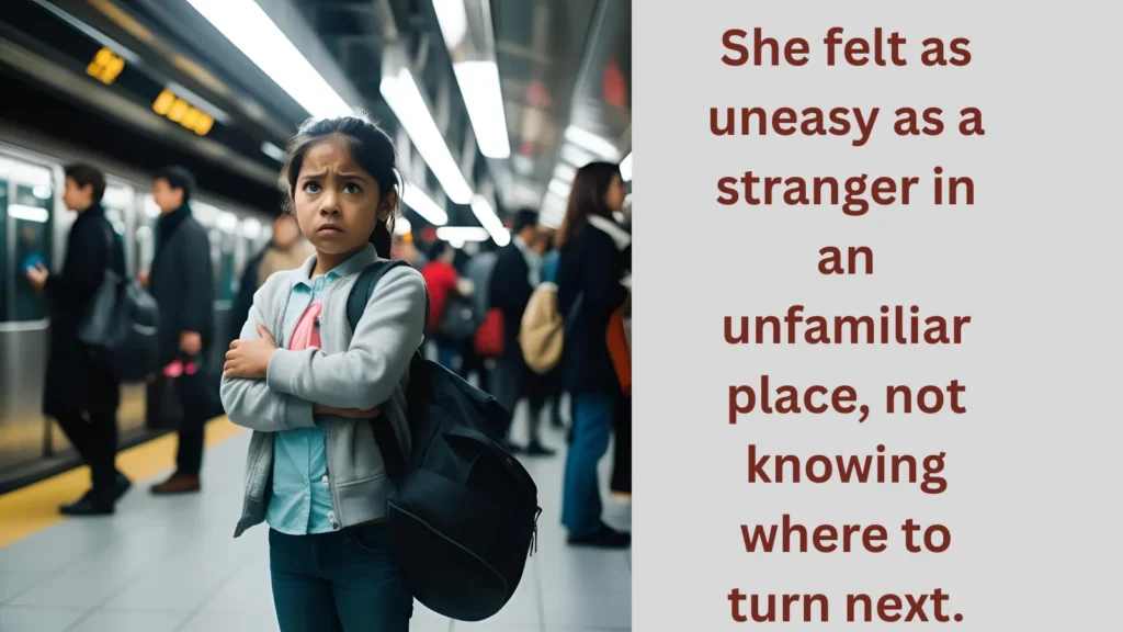  As uneasy as a stranger; similes for worried