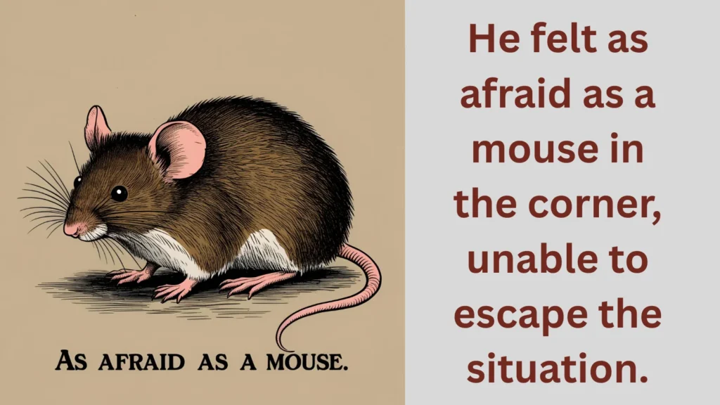 As afraid as a mouse-similes for afraid