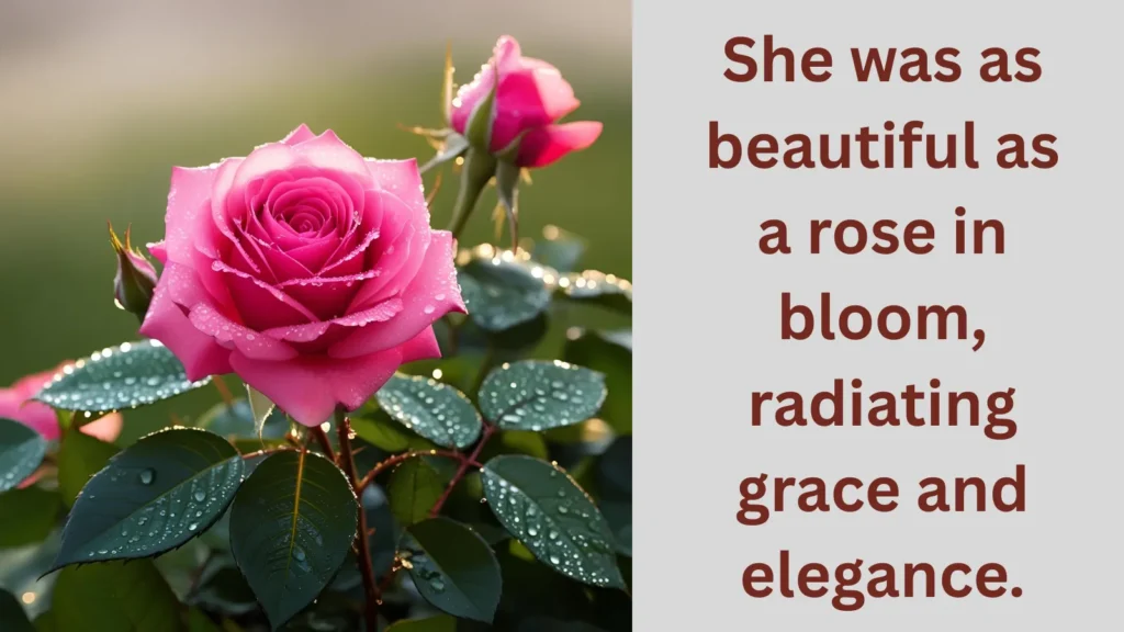 as Beautiful as a rose -similes for beautiful