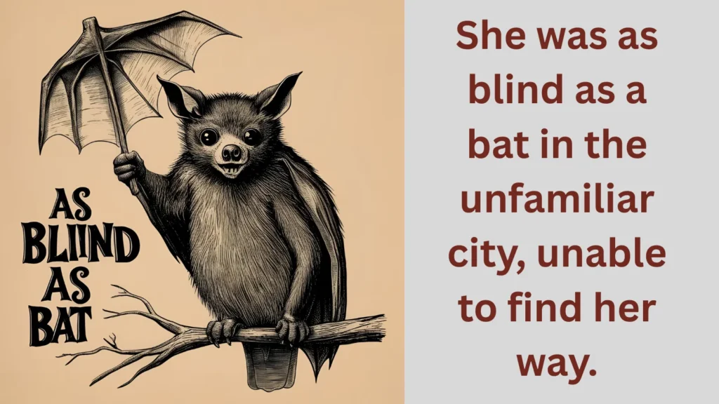As blind as a bat- similes for blind