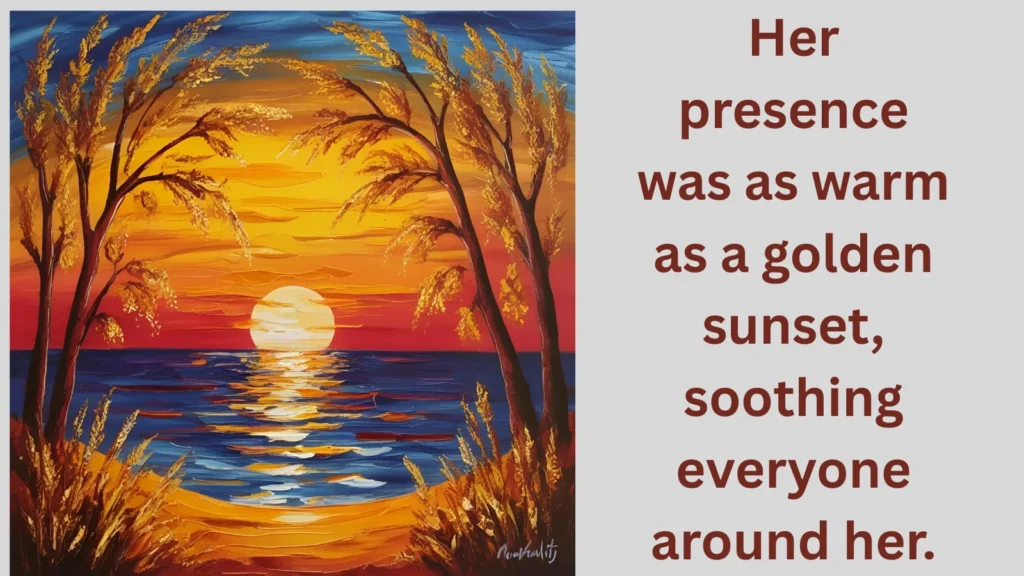 As warm as a golden sunset