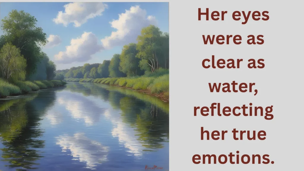 Water is like a mirror