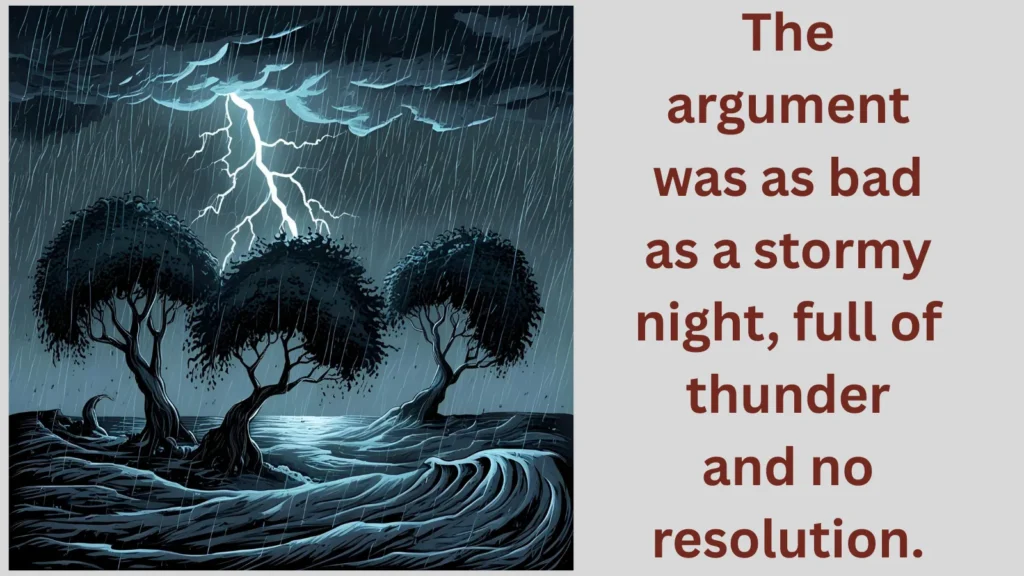 As bad as a stormy night- similes for bad
