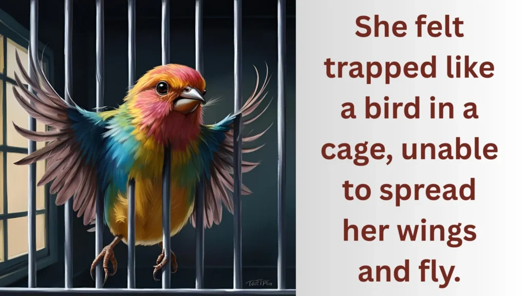 Trapped like a bird-Similes for Trapped 