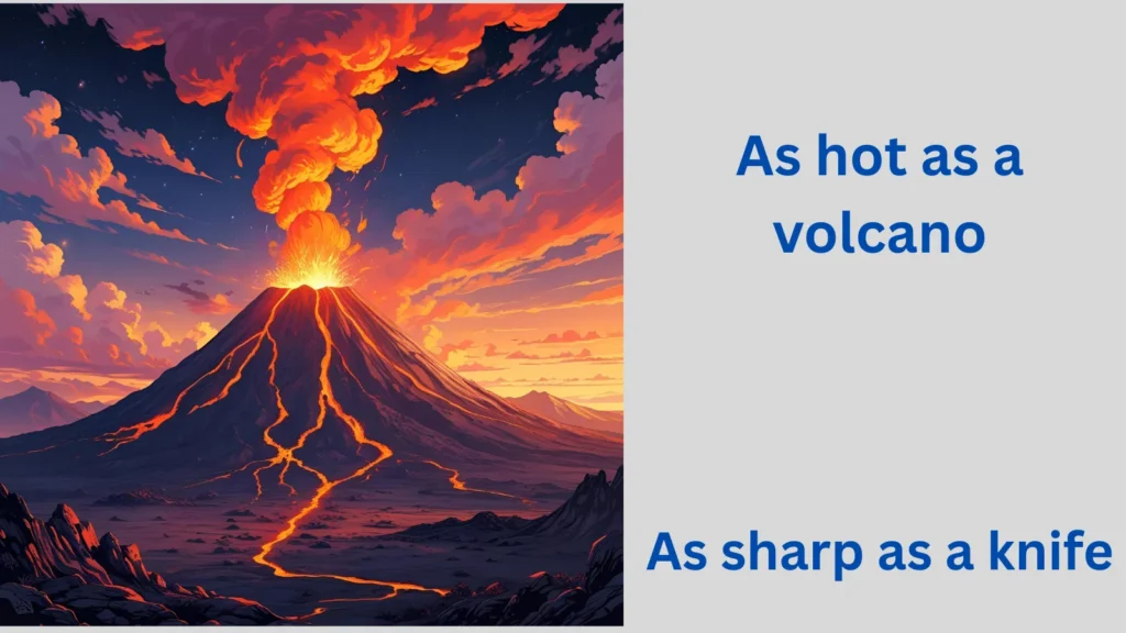 As hot as a volcano