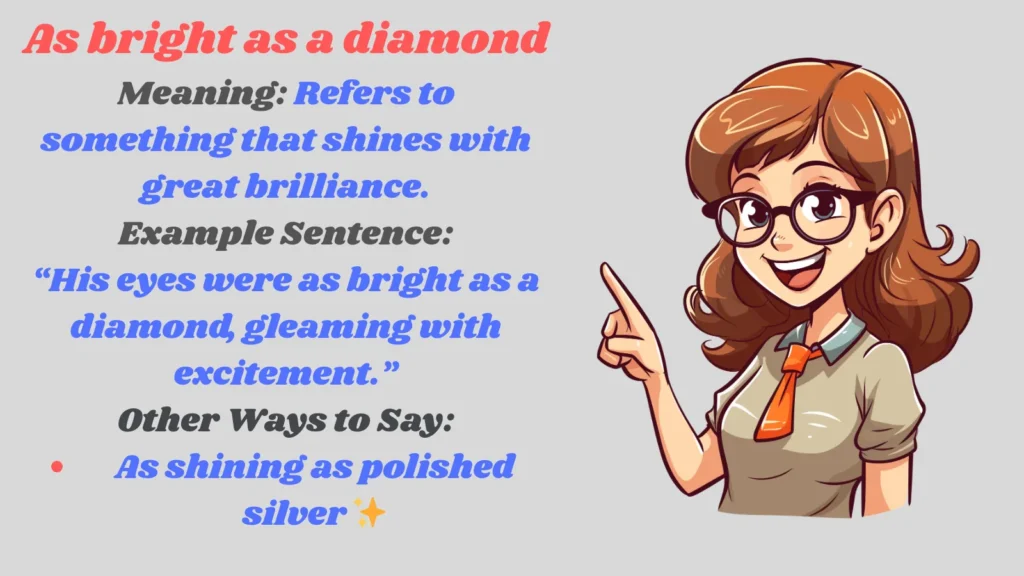 Similes for bright in  text