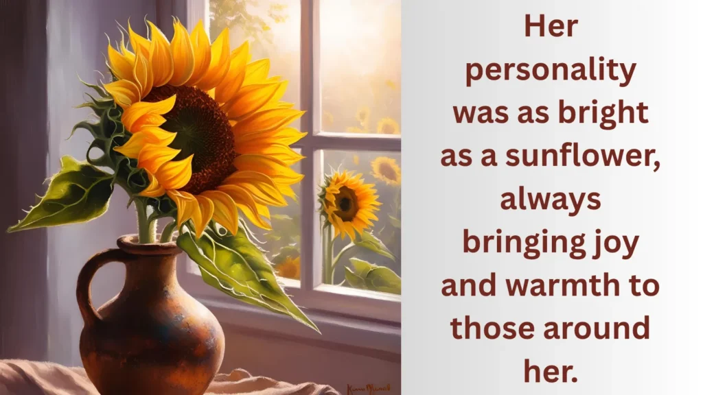 As bright as a sunflower