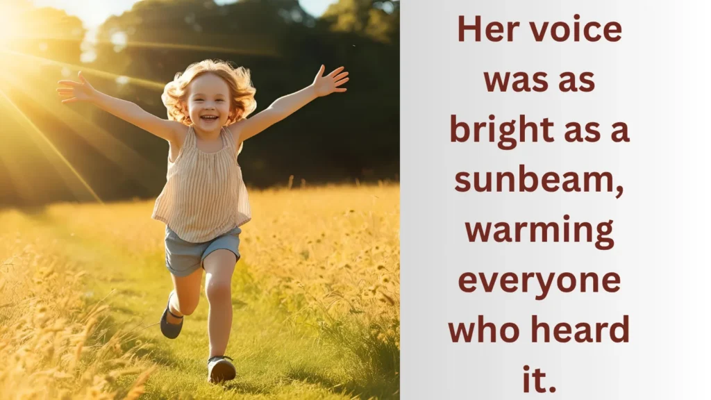a child in bright mood