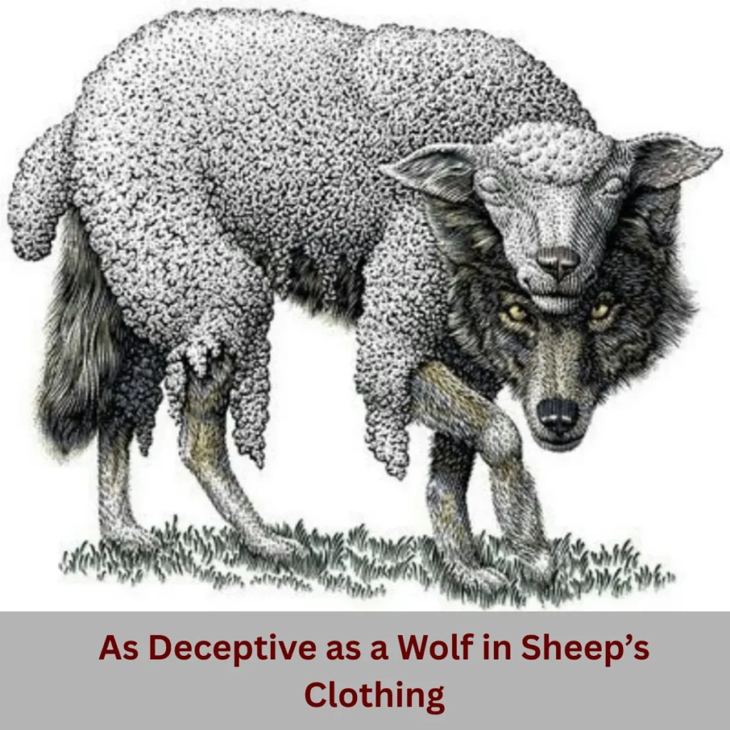 As Deceptive as a Wolf in Sheep’s Clothing : similes for untrustworty