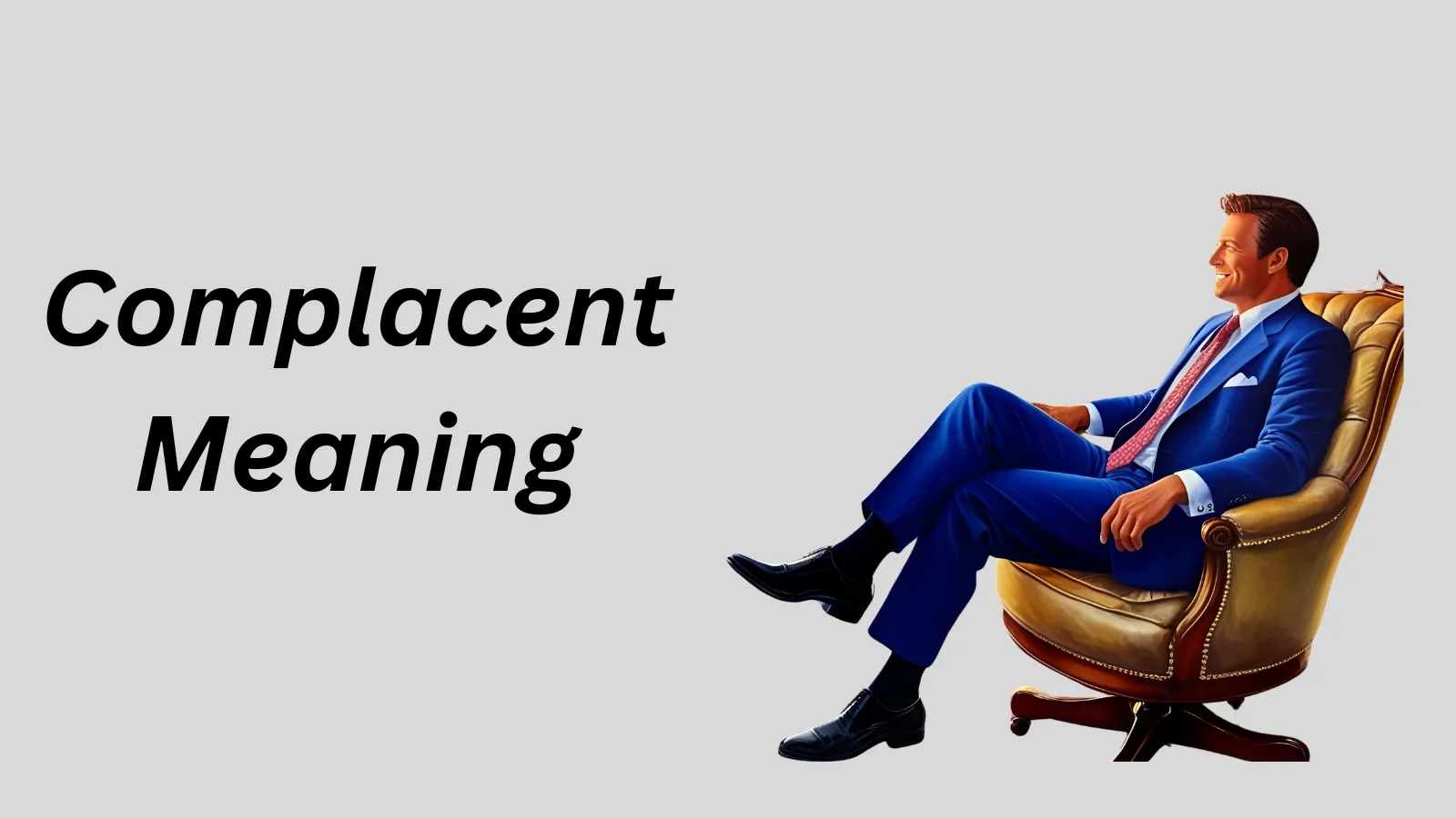 Complacent Meaning in pic