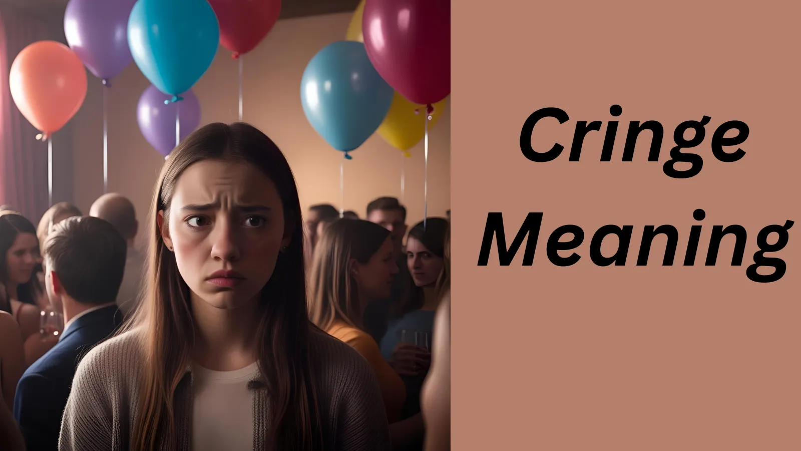 Person feeling awkward –an example of cringe meaning