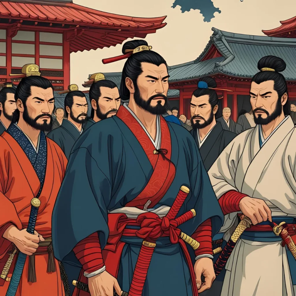 Samurai Retainers in Feudal Japan