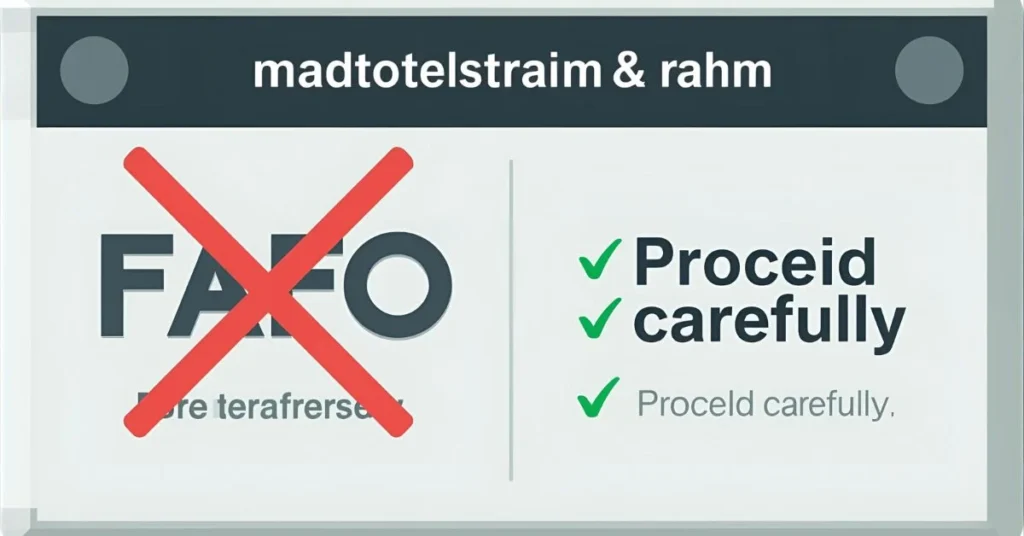 FAFO Suitability for Professional Communication