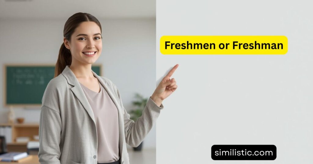 Freshmen or Freshman